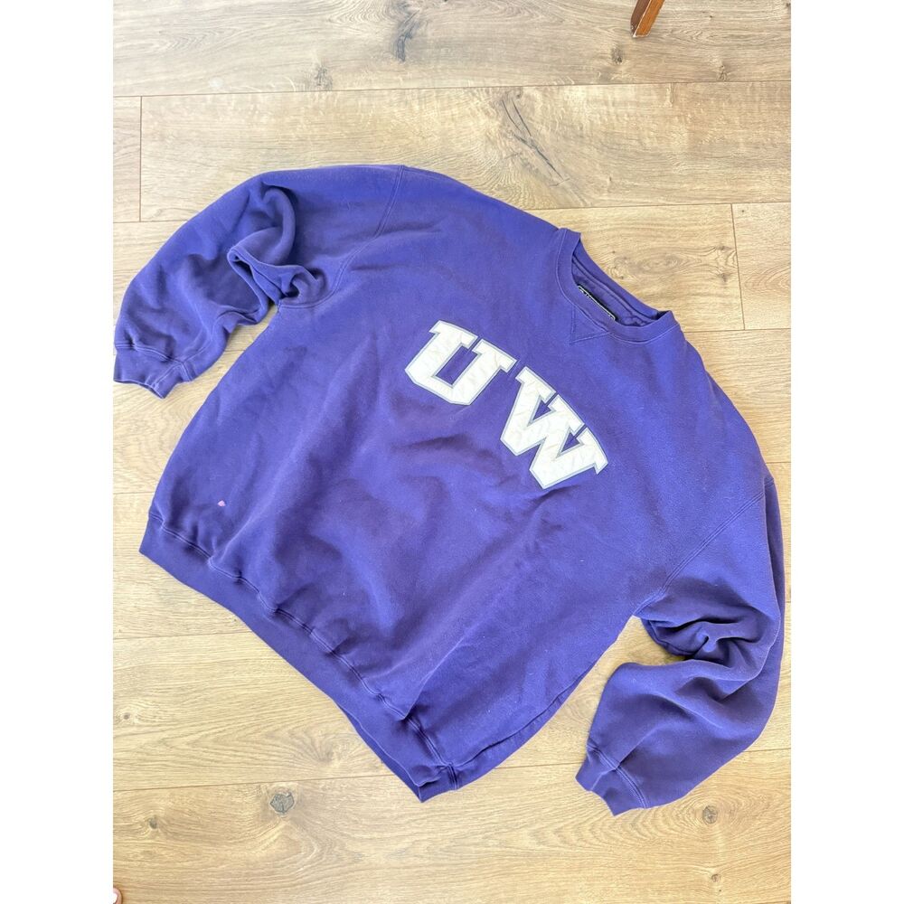 GEAR FOR SPORTS xxl VINTAGE VTG oversized University Washington UW crewneck